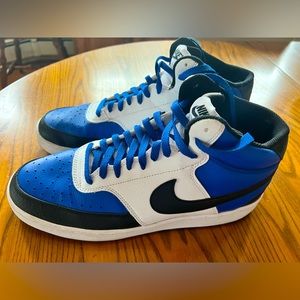 Worn once. Nike Court Vision Mid “Game Royal” sneakers